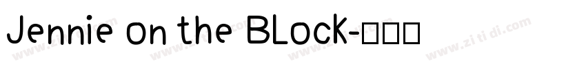 Jennie on the Block字体转换